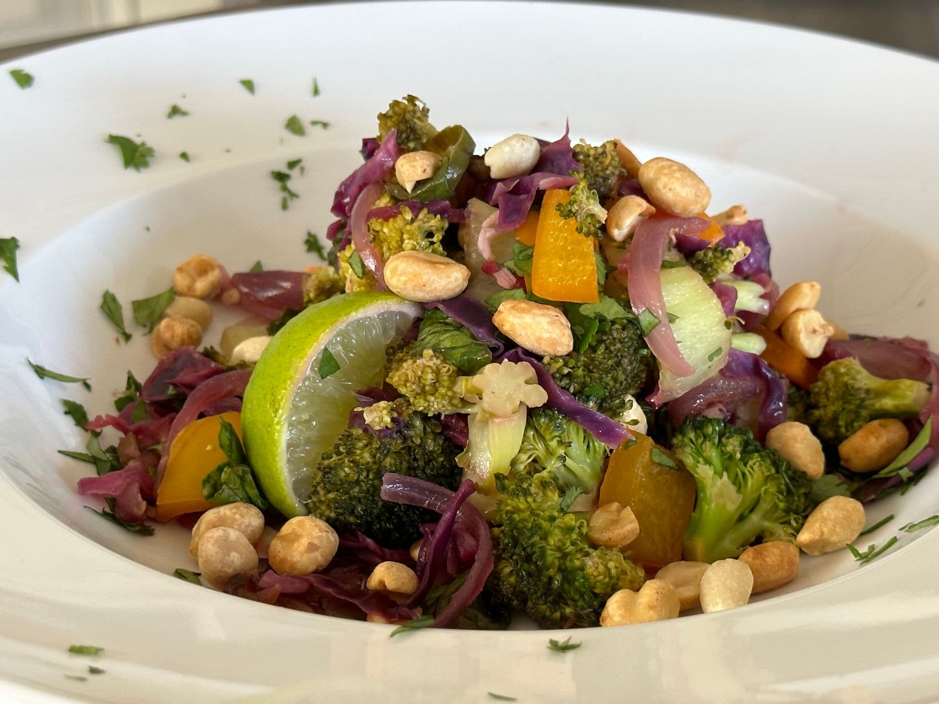 Bok Choy and Broccoli with Caramelized Onion