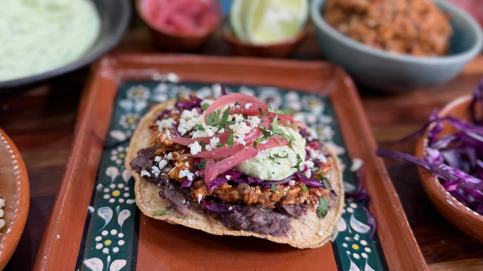 Protein Flip™ Roasted Garden Chicken Tinga Tostadas