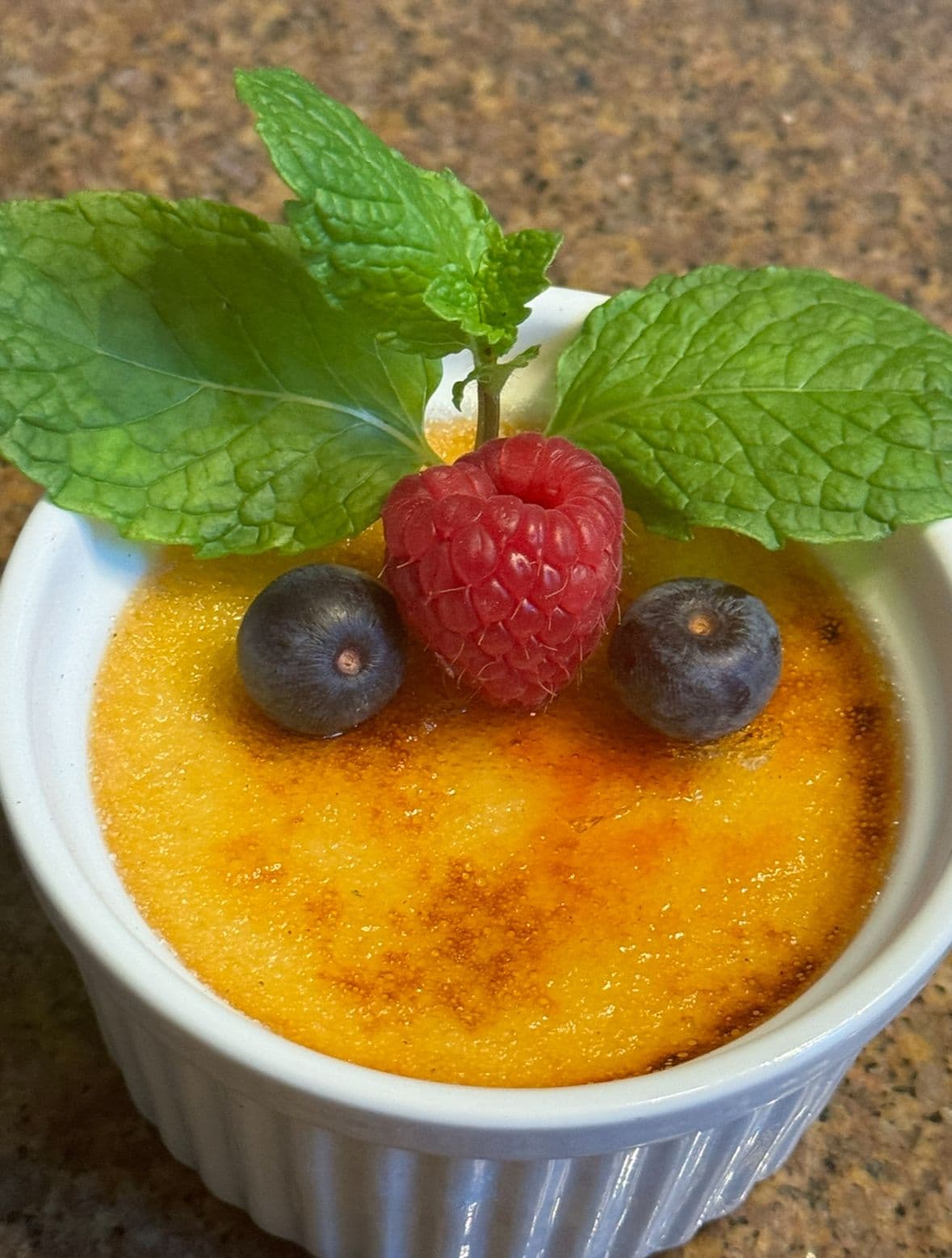 Creame Brule with Almond Milk and Cream
