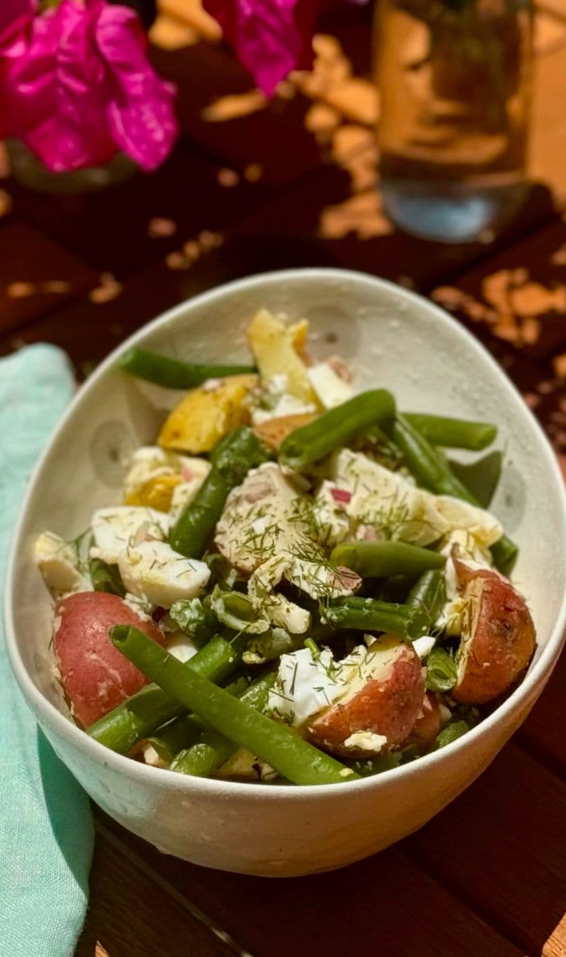 Simple & Fresh Potato Salad with Green Beans