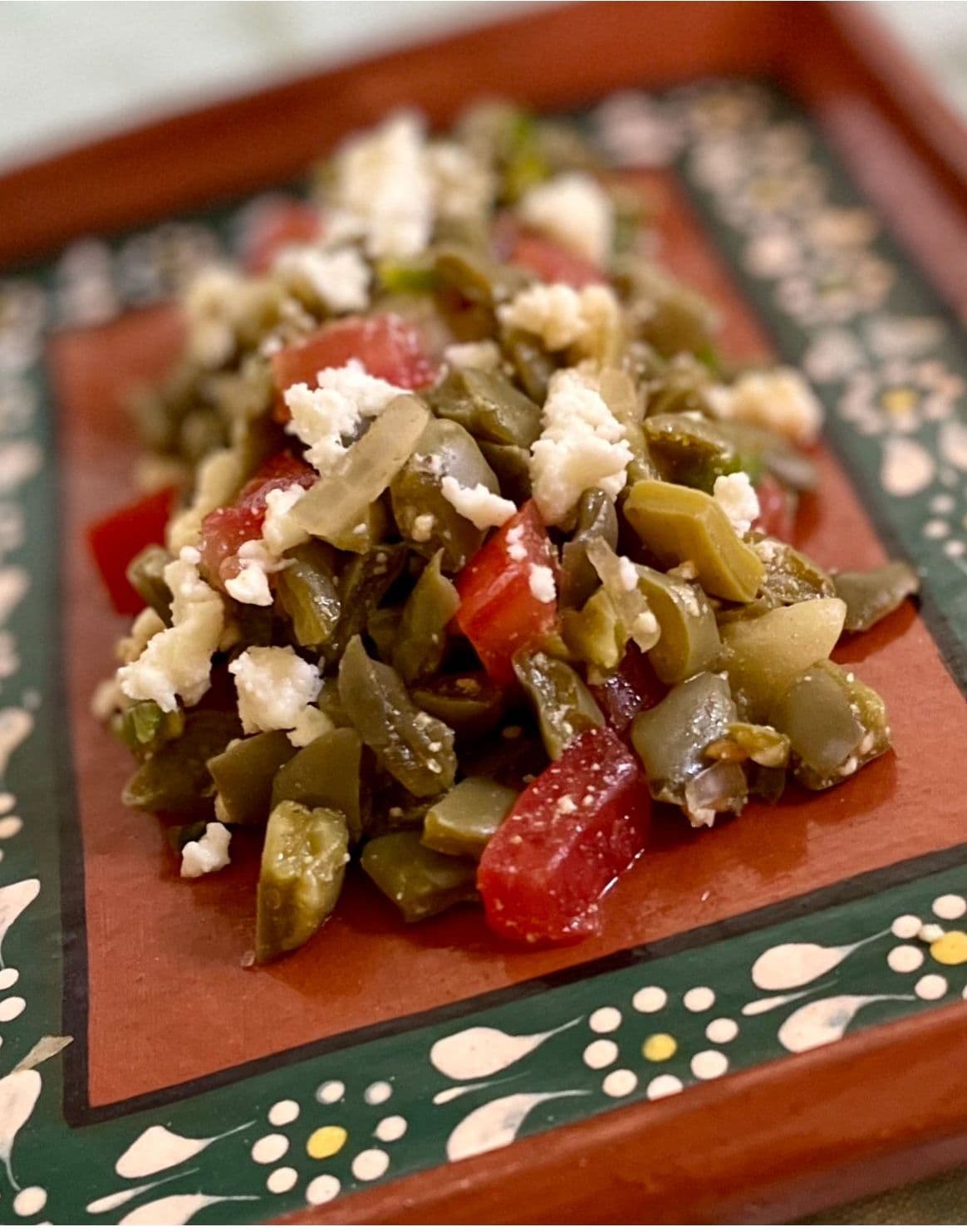 Nopal (cactus) salad
