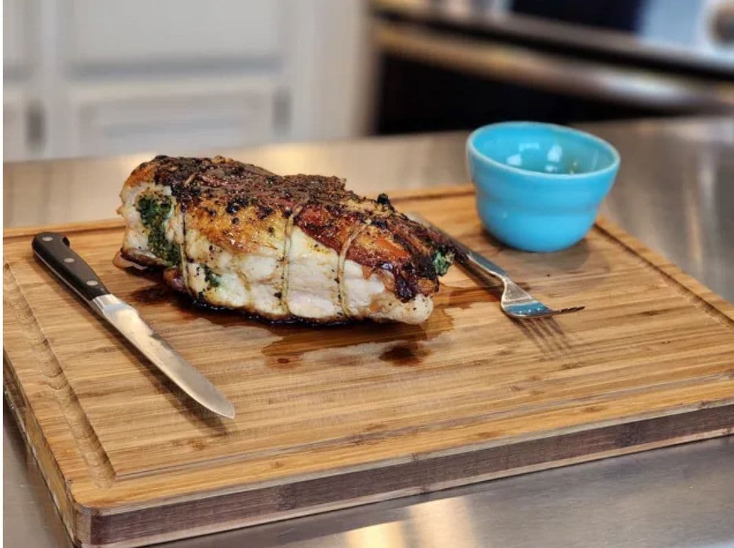 Stuffed turkey breast